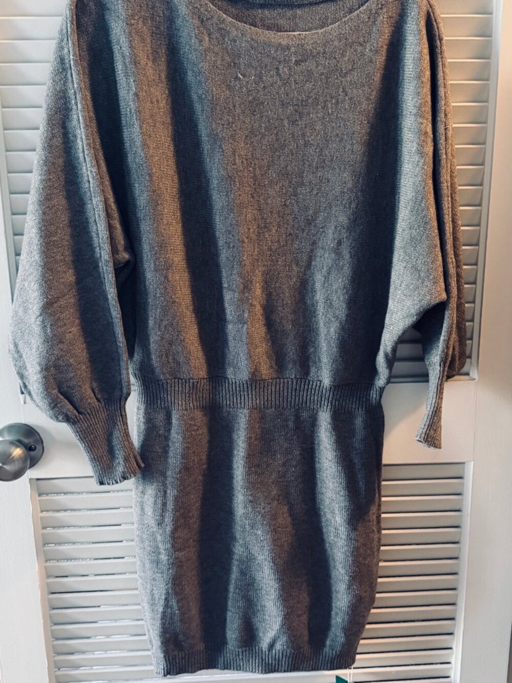 Halara Gray Knit Dress Size M NWT